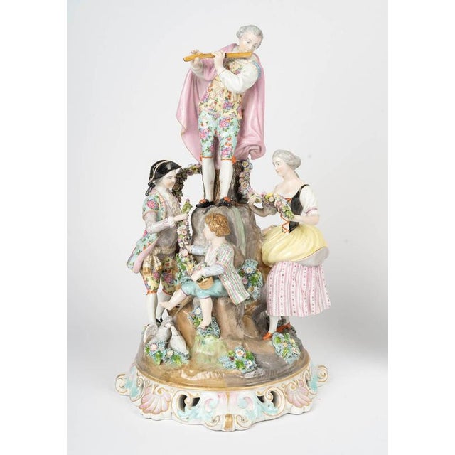 19th Century Napoleon III Porcelain Figurines from Meissen For Sale - Image 4 of 13