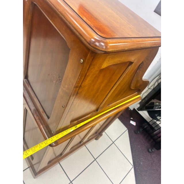 Wood Vintage Oak Secretary Desk For Sale - Image 7 of 12