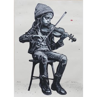 Jef Aerosol, The Violinist, Screenprint For Sale