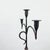 Hand Forged Iron Floor Candelabra 50.5″ (128cm) Antique Copper Patina 3-Arm Tall & Slim Candle Holder Rustic Decor For Sale - Image 4 of 7