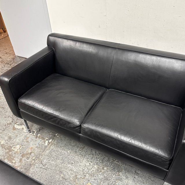 Ted Boerner for Design Within Reach Theatre Sofa + Ottoman Set For Sale - Image 10 of 12