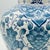 Handmade Ceramic Ata Vase (30cm) Turquoise Relief Floral with Scale Texture For Sale - Image 4 of 9
