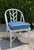 Hollywood Regency Vintage McGuire Painted Rattan Chippendale Chair For Sale - Image 3 of 12