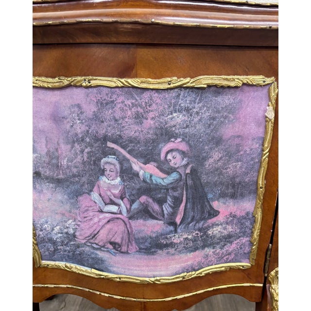 Vintage French Louis XV Style Nightstands Bedside Cabinets - Pair For Sale - Image 13 of 18
