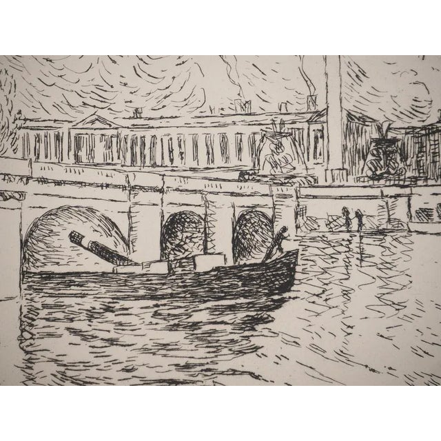 Henri Lebasque, The Quai d'Orsay Bridge, Original Engraving For Sale - Image 5 of 6