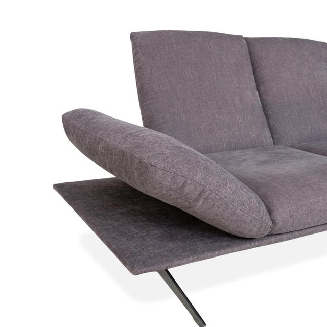 Gray Francis Fabric 2-Seater Sofa in Grey Fabric from Koinor For Sale - Image 8 of 18