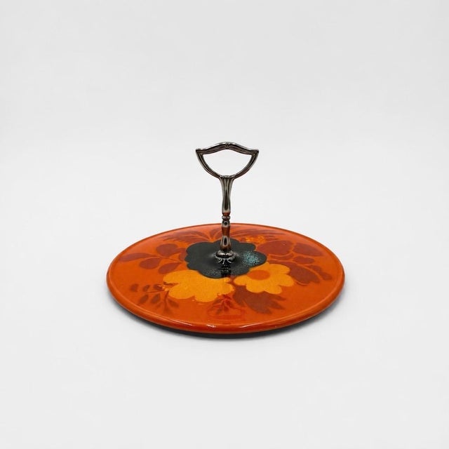 Pop Floral Cheese Board, 1970s For Sale - Image 6 of 9