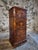 French Bedside Cabinet with Burr Walnut Veneer and Marble Top, 1900s For Sale - Image 3 of 17
