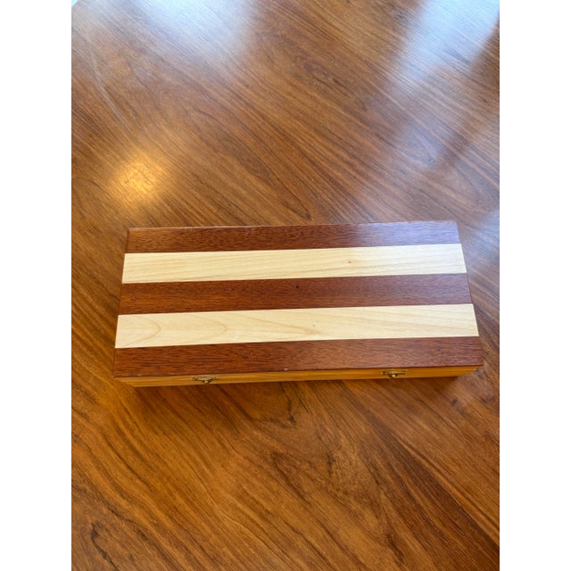 24k Gold-Plated Five-Piece Desk Set in Wood Presentation Box, 1970s Italy For Sale - Image 4 of 8