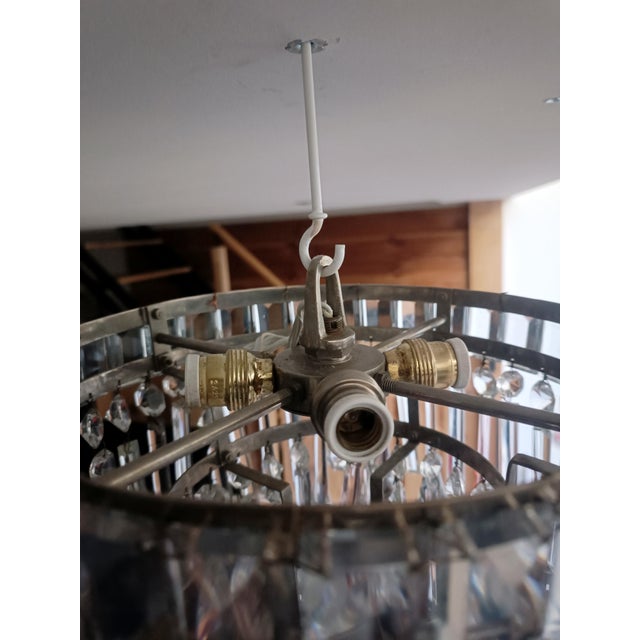 Pink Murano Glass Teardrop Chandelier, 1960s For Sale - Image 8 of 10