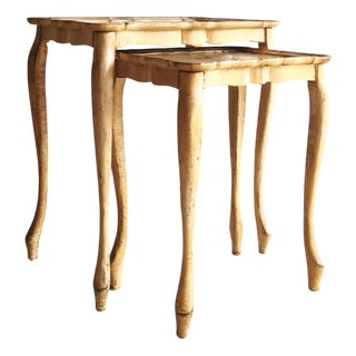 Florentine Nesting Tables, Italy, 1960s, Set of 2 For Sale