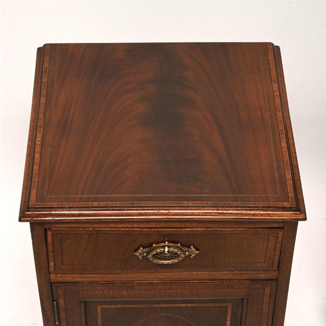 Antique Edwardian Bedside Tables, 1900, Set of 2 For Sale - Image 6 of 11