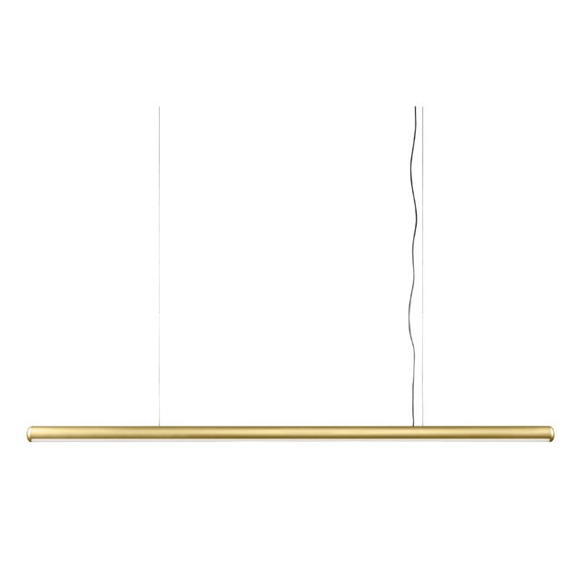Tratto Gold Steel Suspension Lamp by Paolo Rizzato For Sale