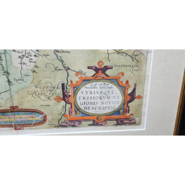 Original Map From 1580s by Ortelius of Parts Baltic, North East of the Netherlands For Sale - Image 4 of 7