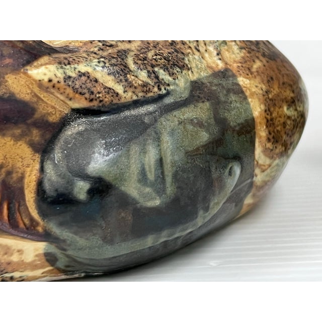 Vintage Japan Otagiri Ceramic Mandarin Duck Figurines, Set of Two For Sale - Image 9 of 12