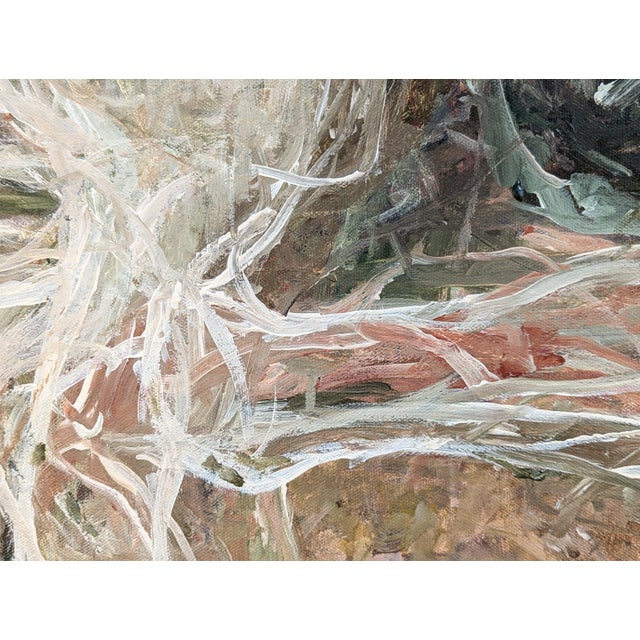 Brown Kristi Haines Herman “Too Late, Too Much” Contemporary Gestural Abstract Expressionist Painting, 2024 For Sale - Image 8 of 10