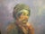 Orange Impressionist Ethnic Portrait Oil on Canvas Signed Mariano Folque For Sale - Image 8 of 17