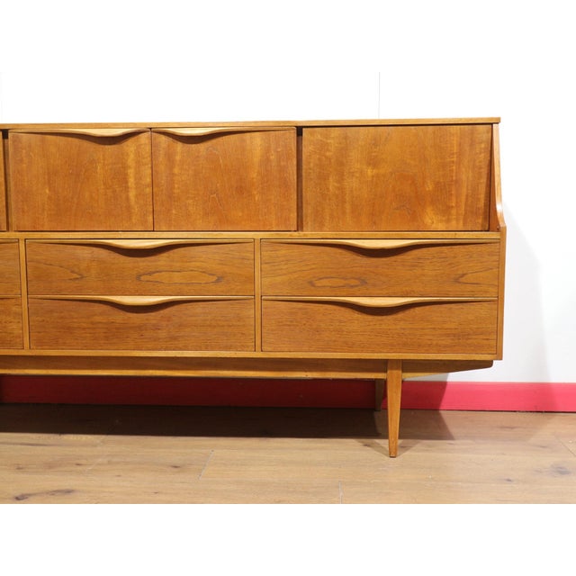 Mid Century Modern Vintage Teak Tall Credeza Sideboard by Sutcliffe For Sale - Image 15 of 15