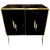 Black Early 21st Century Modern Italian Black Glass and Brass Sideboard For Sale - Image 8 of 9