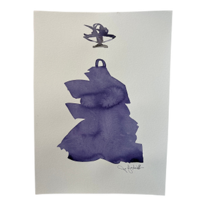 Ink Wash Original Painting by Jo Baskerville