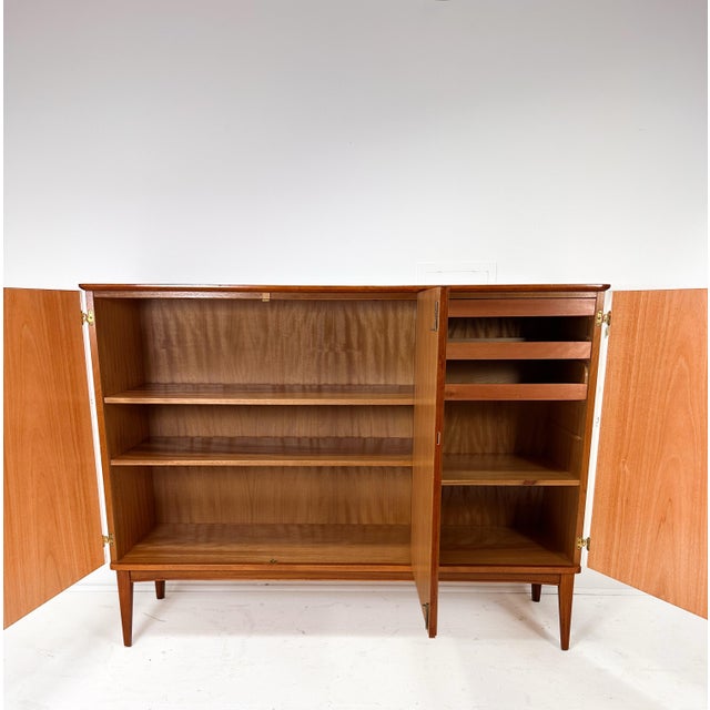 Josef Frank 1950’s Swedish Cabinet With Nordens Flora Illustrations For Sale - Image 4 of 9
