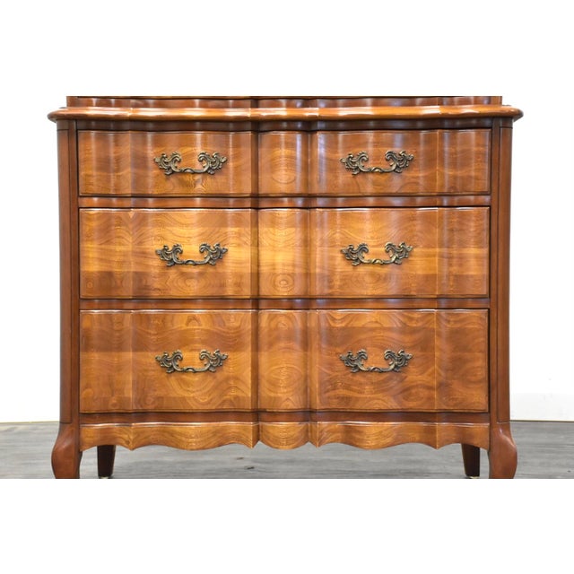 French Provincial Cherry Tall Dresser Chairish