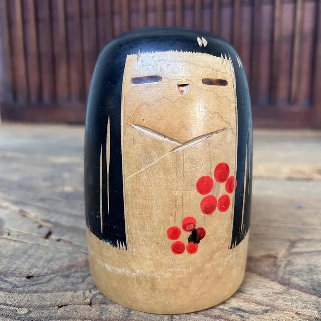 Mid-Century Modern Vintage Sosaku Kokeshi by Sanpei Yamanaka, Japan, 1960s For Sale - Image 3 of 7