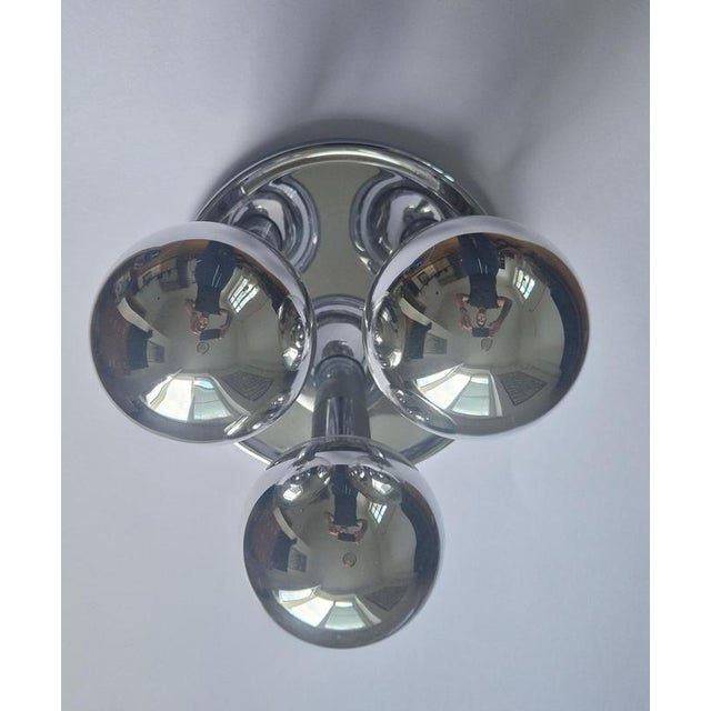 Metal Mid-Century Ceiling Lamp, Italy, 1970s For Sale - Image 7 of 18