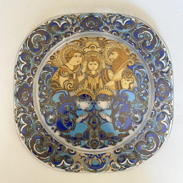 The Holy Family Christmas Plate in Glass by Björn Wiinblad for Rosenthal Studio Line, 1979 For Sale - Image 6 of 6