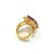 Baroque Bochic "Orient" Red Ruby & Multi Sapphire Cocktail Ring Set 18K Gold & Silver For Sale - Image 3 of 18