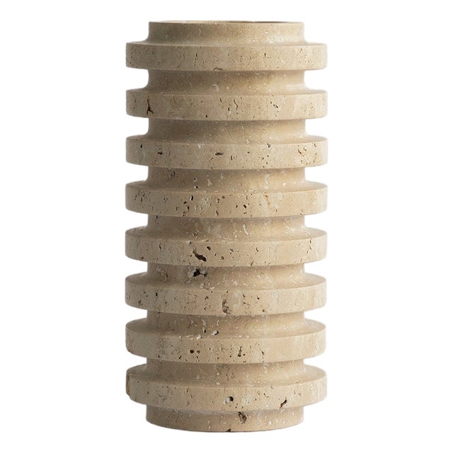 Travertine Layer Vase from Kiwano Concept For Sale