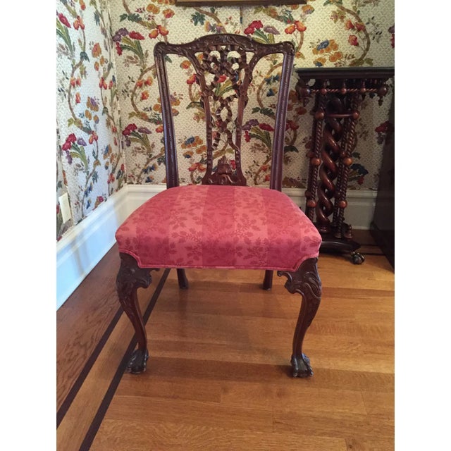 Early 20th Century Vintage George II Style Mahogany Dining Chairs - Set of 10 For Sale In New York - Image 6 of 9