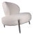 Lounge Chair in White Boucle For Sale