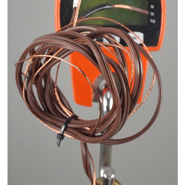 Antique 13 In. Green Hand Blown Crystal Bell Jar Pendant Light For Sale - Image 12 of 12