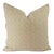 Kravet Smart Tan & Cream Fretwork Pillow Cover For Sale