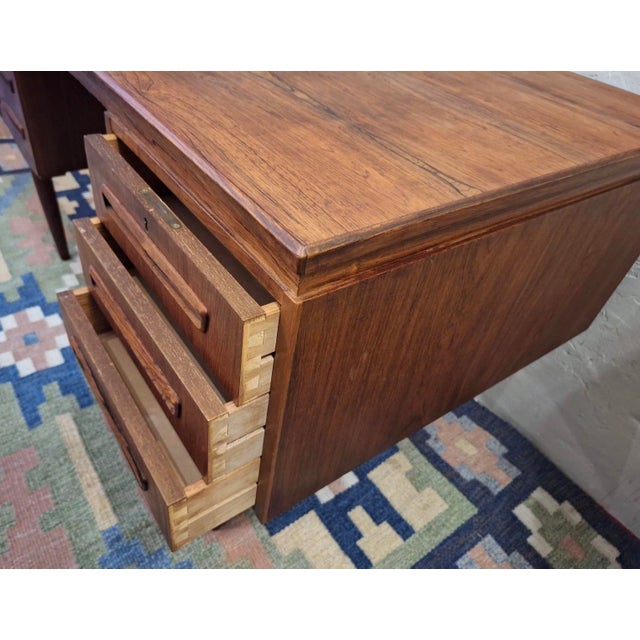 Mid-Century Modern Double Sided Desk by J Svenstrup for A P Mobler, Denmark, 1960s For Sale - Image 4 of 9