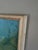 Mid-Century Modern 'Circle of Light' Vintage Original Figurative Landscape Oil Painting, Framed For Sale - Image 6 of 13