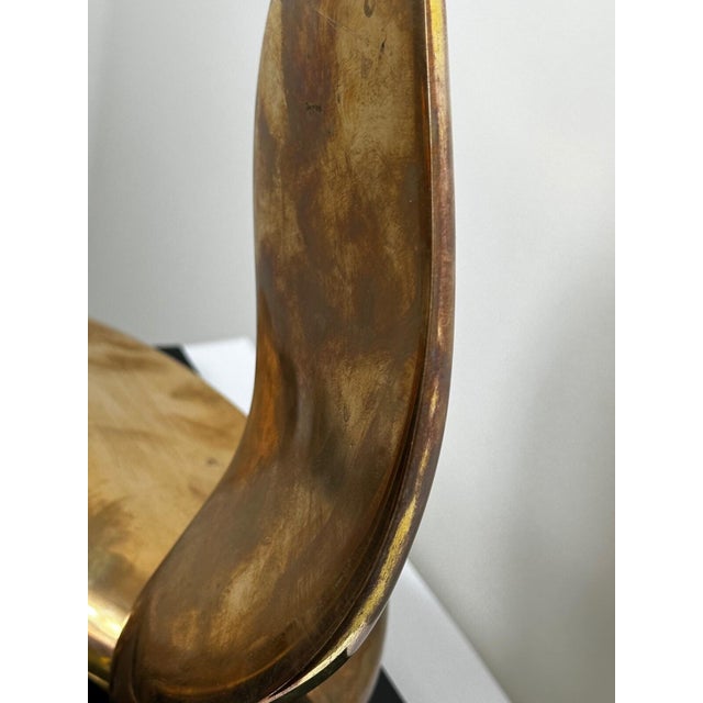 Pair of Gilt Bronze Swans by Jack Zajac — Signed & Numbered 18/95, Limited Edition Mid-Century Modern Sculptures For Sale - Image 11 of 18