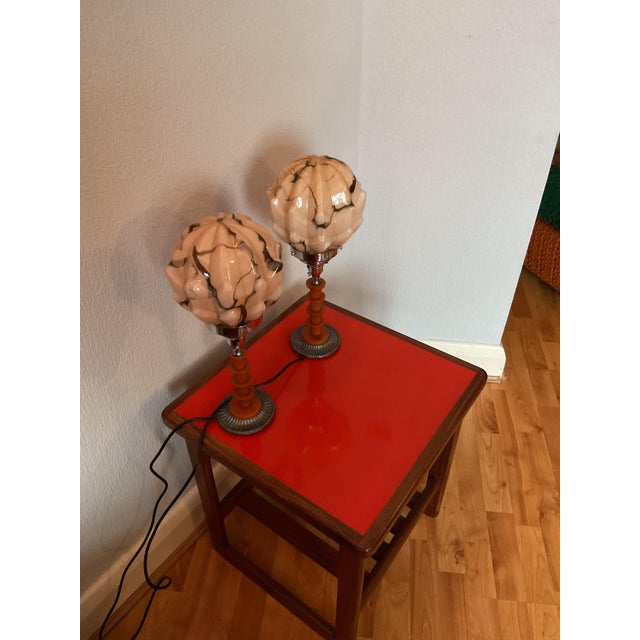 Art Deco Skyscraper Table Lamps, 1930s, Set of 2 For Sale - Image 3 of 7