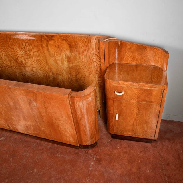 Art Deco Headboard and Bedside Tables, Set of 2 For Sale - Image 17 of 18