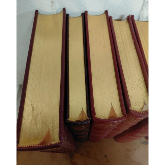 1980s Easton Press Leather Bound Books Set of 10 For Sale - Image 5 of 15
