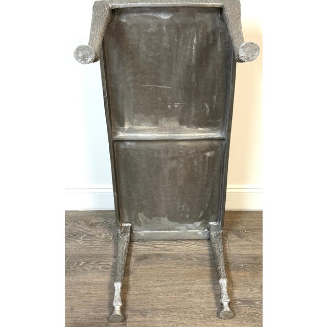 Metal Sculptural Zoomorphic Cast Zinc Alloy Coffee Table Manner of John Dickinson For Sale - Image 7 of 17
