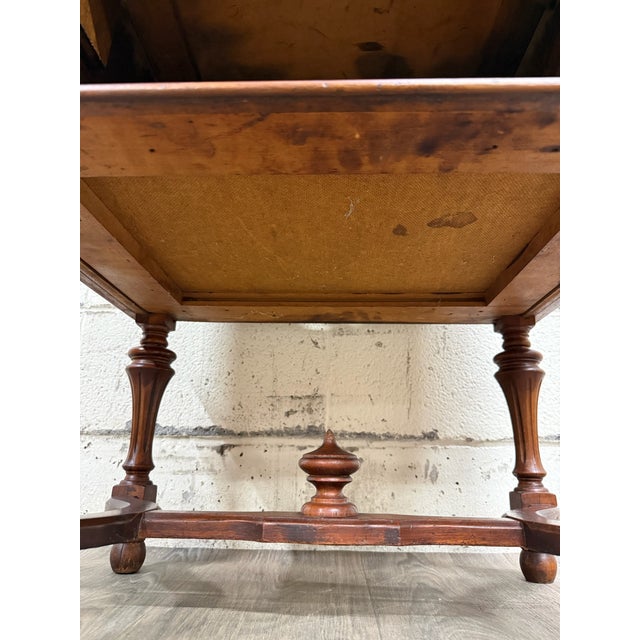 Antique Federal Colonial English Mahogany Lift Top Radio Cabinet Console Stand For Sale - Image 15 of 16