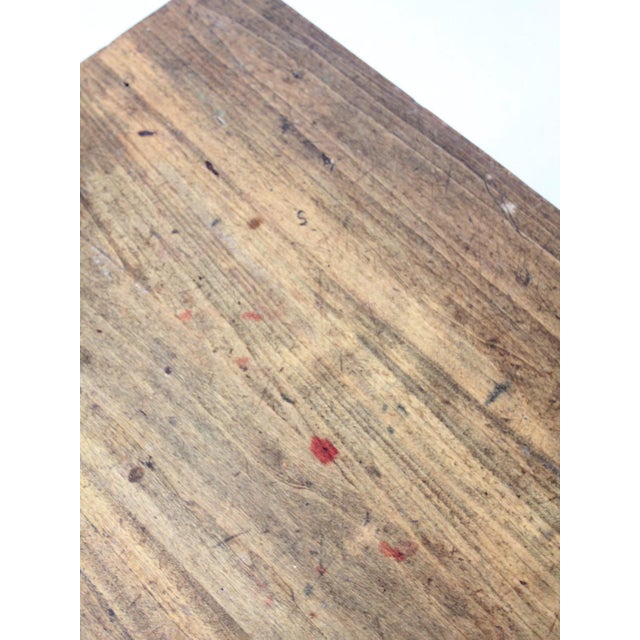 Early 20th Century Antique American Primitive Table For Sale - Image 5 of 12
