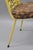 Late 20th Century Hollywood Regency Chinese Chippendale Yellow Metal Faux Bamboo Dining Side Chair For Sale In Philadelphia - Image 6 of 10