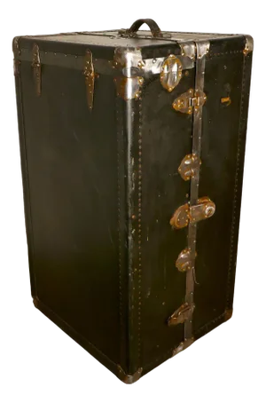 Fitted Steamer Trunk or Cabin Wardrobe from Excelsior, USA, 1890s