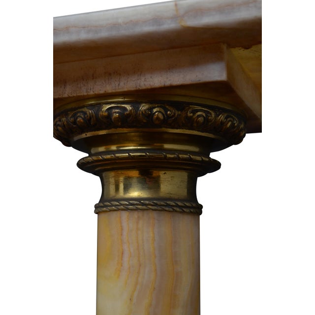 19th Century Empire Onyx Column with Ormolu Collar, 1870 For Sale - Image 4 of 18