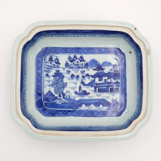 Blue Chinese Export Porcelain Covered Vegetable Dish, Circa 1870 For Sale - Image 8 of 10