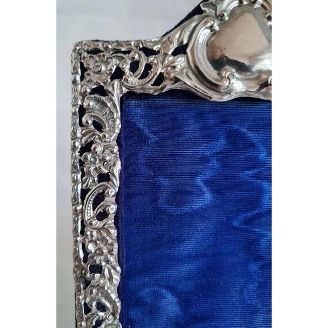 Antique Art Nouveau Sterling Silver Photograph Frame, 1904 For Sale - Image 6 of 13
