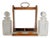 Wood Antique English Oak & Cut Glass Tantalus Set For Sale - Image 7 of 9